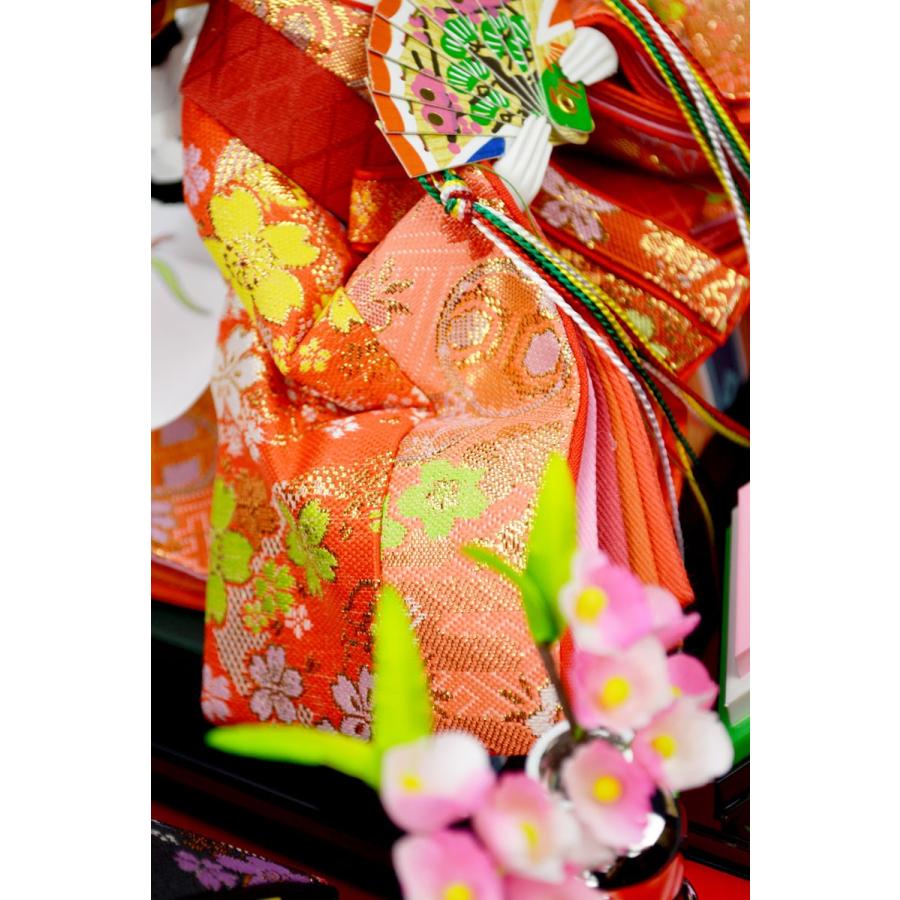 【ひな人形】親王ケース飾り 『北寿』193-KT-238 紗季　※アクリルケースなので軽くて安心！　※オルゴール・モーセン付き_4