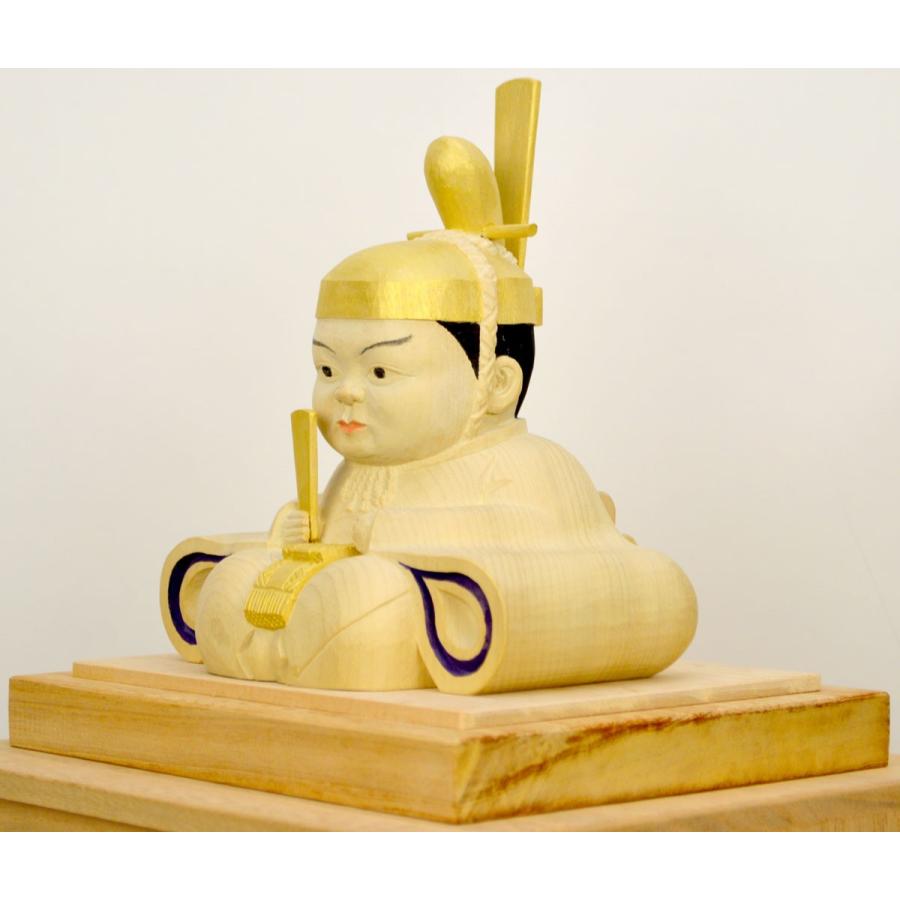 天神様】『井波彫刻』こども天神 加茂 蕃山（かも ばんざん） 五寸五分