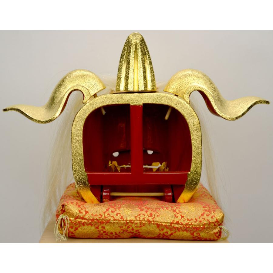 井波彫刻】 『金獅子』 加茂 蕃山 作 (かも ばんざん) 六寸 井波彫刻】 『金獅子』 加茂 蕃山 作 (かも ばんざん) 六寸