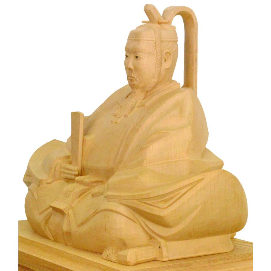 天神様】井波彫刻『菅原道真公』 一尺・欅（けやき） 加茂 蕃山（かも