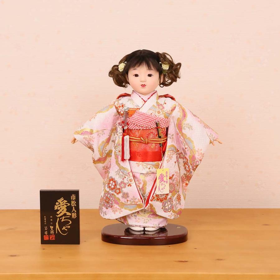 市松人形 齊藤公司作 10号 10c-01c-ais 愛ちゃんS 金彩友禅 雛人形