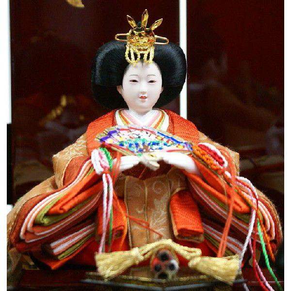 雛人形 コンパクト収納飾り ひな人形 親王飾り (三人官女付 雛人形 コンパクト収納飾り ひな人形 親王飾り (三人官女付