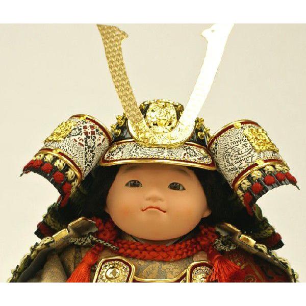 五月人形 初節句 子供大将飾り 武者人形 子供の日 端午の節句 送料無料 「健 （着 萌黄）」 おしゃれ オシャレ