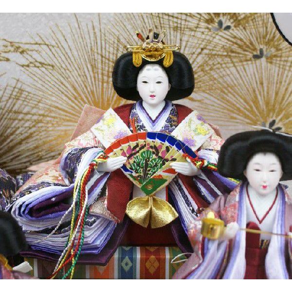雛人形 ケース飾り ひな人形 お雛様 親王飾り コンパクト 五人飾り