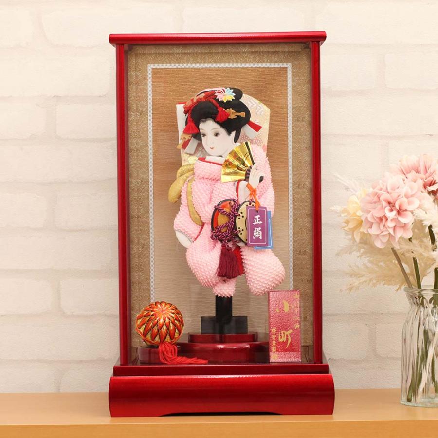 羽子板 初正月 ケース入り コンパクト かわいい 正月飾り ケース飾り