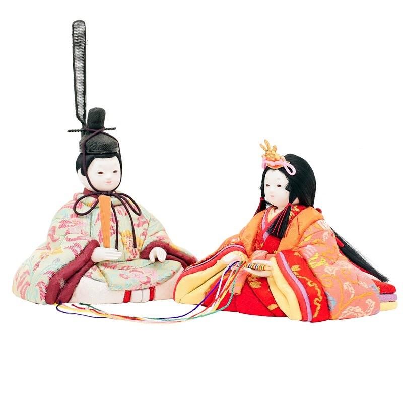 人形工房天祥オリジナル 雛人形 こひな 初花 誉勘商店の正絹・京都西陣織物