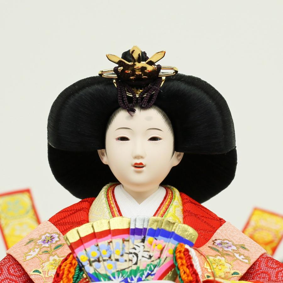 雛人形 コンパクト ひな人形 人気 雛 久月 三段飾り 人形の久月 刺繍雛
