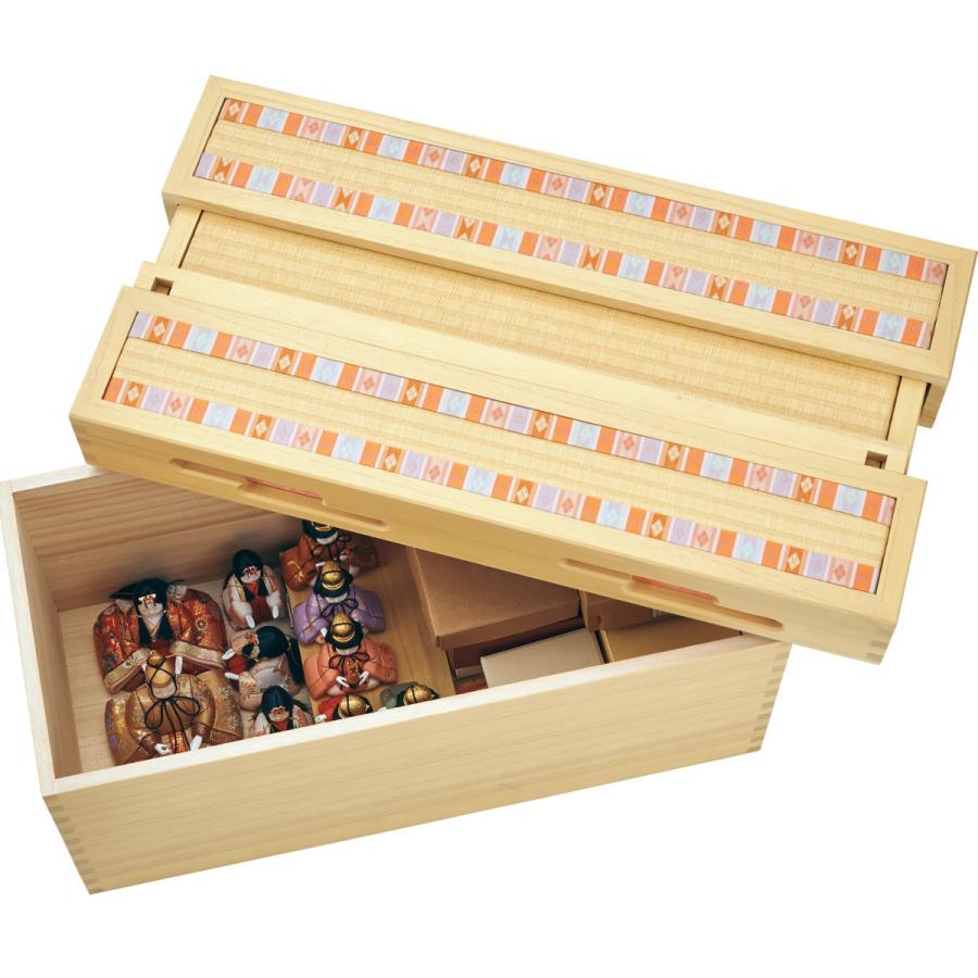 雛人形 コンパクト ひな人形 収納飾り 一秀作 十人飾りシリーズ 十人