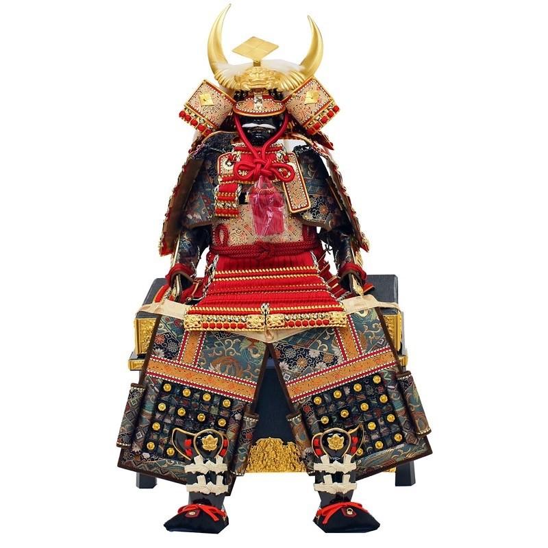 五月人形 武将の鎧 赤と金 五月人形 鎧 鎧飾り 武将鎧 大越忠保作 戦国武将 武田信玄公之鎧 人形