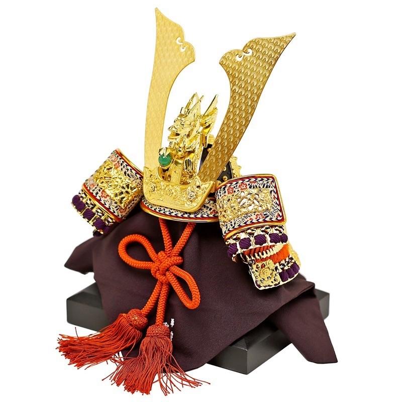 ❤再度、大幅値下げ!❤【美品】五月人形　兜飾り　平安武徳作『京鎧』兜収納飾り 五月人形 平安武久作 収納飾り 兜 兜飾り 収納兜 収納タイプ 収納型 金