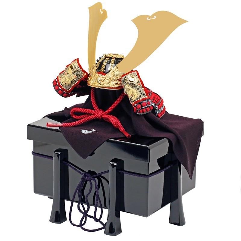 五月人形 加藤鞆美作 兜 兜飾り 有名甲冑師・加藤鞆美作 源義経1/3兜