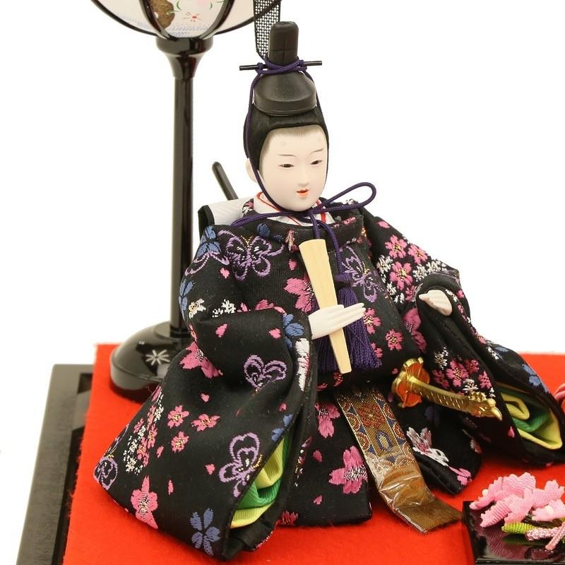 雛人形 ケース飾り 人形工房天祥 親王飾り 衣装着「親王飾り 光春雛 