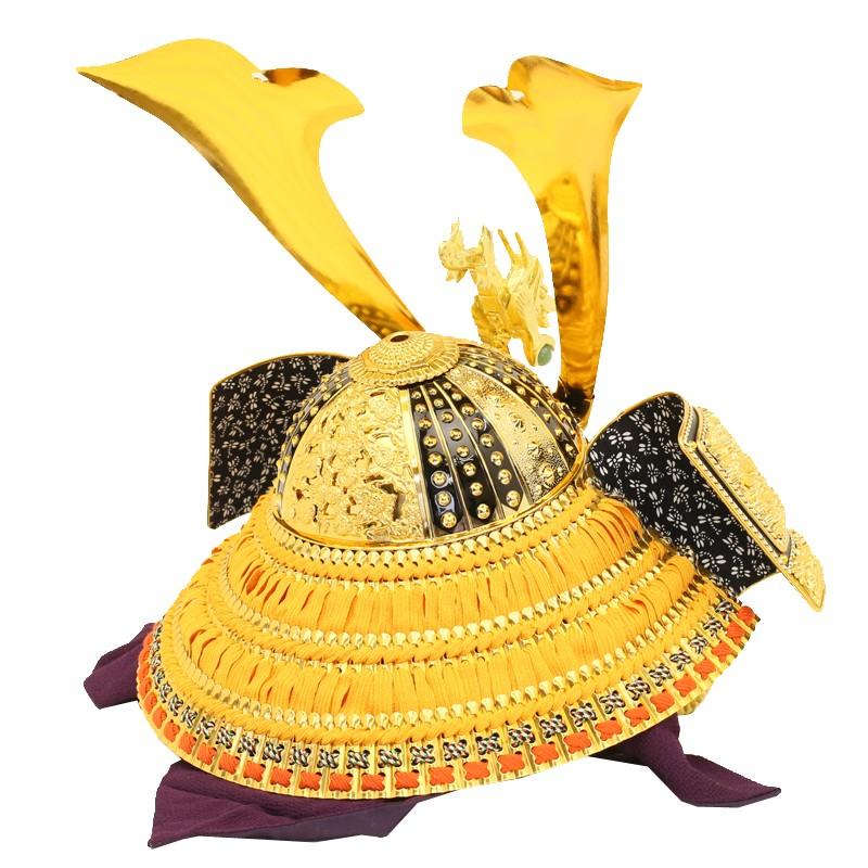 五月人形　着用兜 横幅85cm｜翠鳳作 着用兜 武将 徳川家康 金｜5月人形｜かぶれる