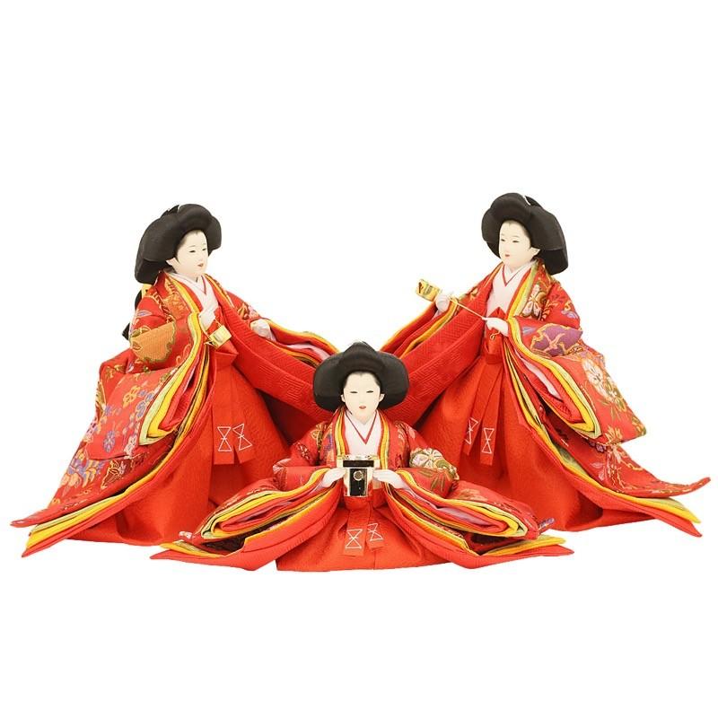 ひな祭り 木製飾り 青と赤の人形 ひな祭り 木製飾り 青と赤の人形