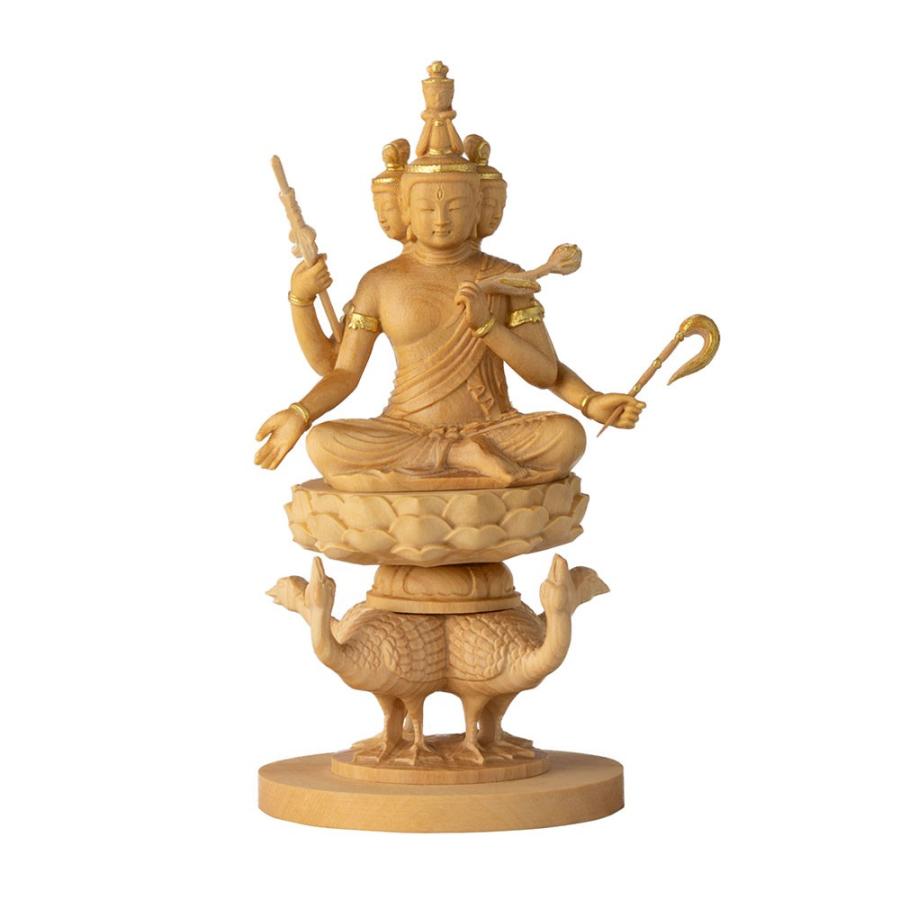 RIYAK 梵天 天部でも最高位に位置する守護神 仏像 木彫り フィギュア