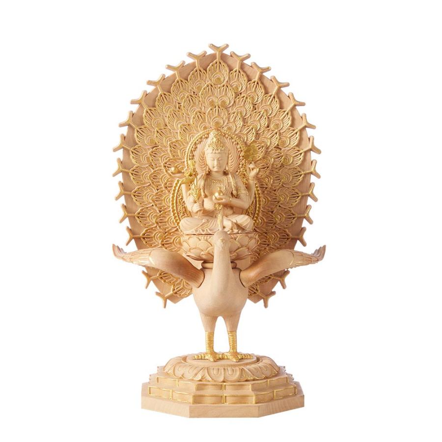 中間決算大特価中 希少仏像☆桧材 聖観音菩薩像尺二寸 仏像 聖観音菩薩