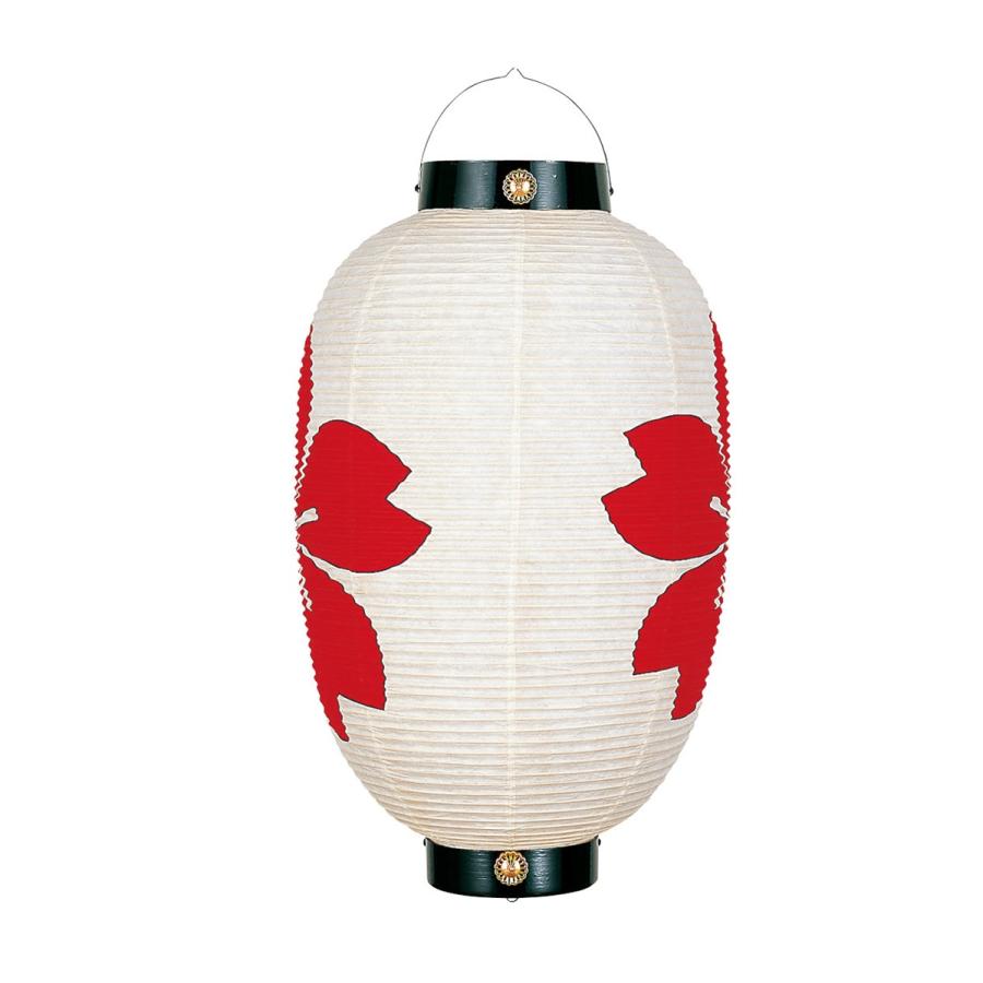 盆提灯 祭礼提灯 越後 尺四長 箱入 紙張 両桜付 竹ひご モダン