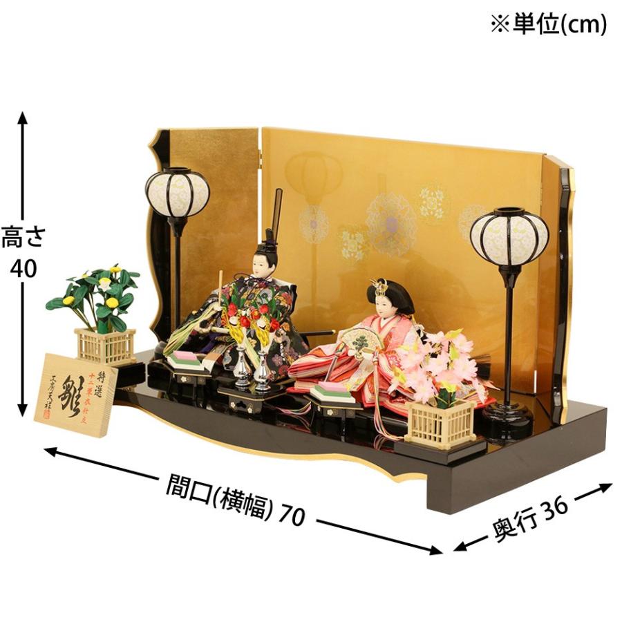 【新版】 雛人形 ひな人形 人形工房天祥 限定オリジナル ぷり姫シリーズ 三五親王飾り こがね華紋 初節句 お祝い 【JSB1446652418】(51473円)