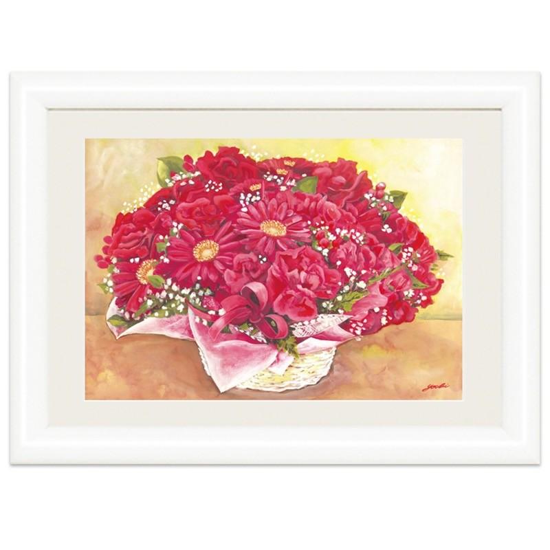しあわせをまねく絵 インテリア風水 幸せのブーケ 愛情運 情熱の赤いブーケ 監修 千 采加 作画 洋美 額 木製 写真立て仕様 前面ガラスカバー 912sn G4 Ab018ss 人形広場 雛人形 五月人形専門店 通販 Yahoo ショッピング