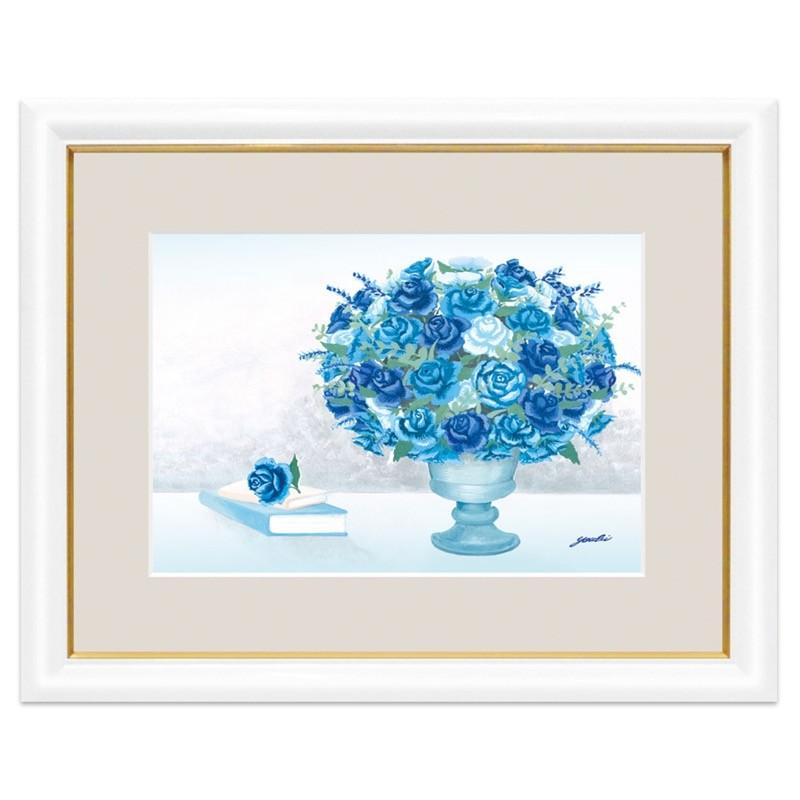 限定額装油絵　風水至福花 油絵 絵画 アレックス『風水』 壁掛け 壁飾り インテリア 花
