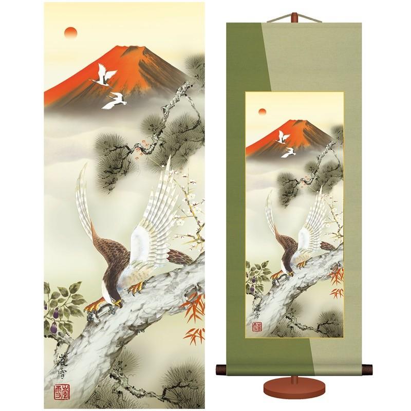 風景画掛軸10品、箱付き、個別要望可 慶祝縁起画 和風モダン掛軸 招福開運画 開運一富士二鷹三茄子
