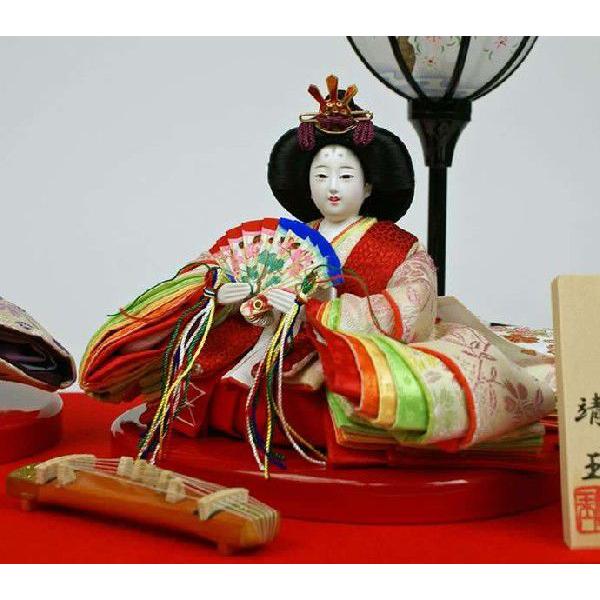 雛人形　ケース飾り ひな人形 親王飾りお雛様 雛飾り 初節句 節句人形 雛人形】ケース飾り 親王飾り「雪輪牡丹桜丸形アクリル」 (322014