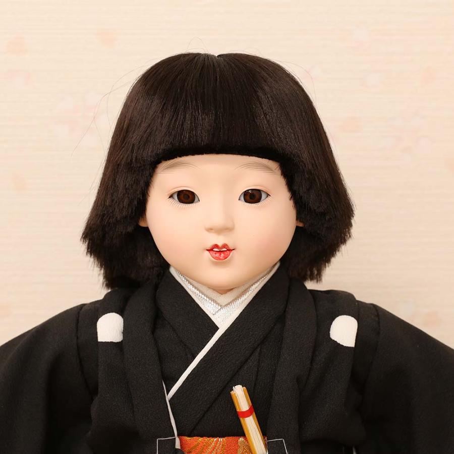 市松人形 齊藤公司作 10号 10F-02A 愛ちゃん 男の子 金彩友禅 雛人形