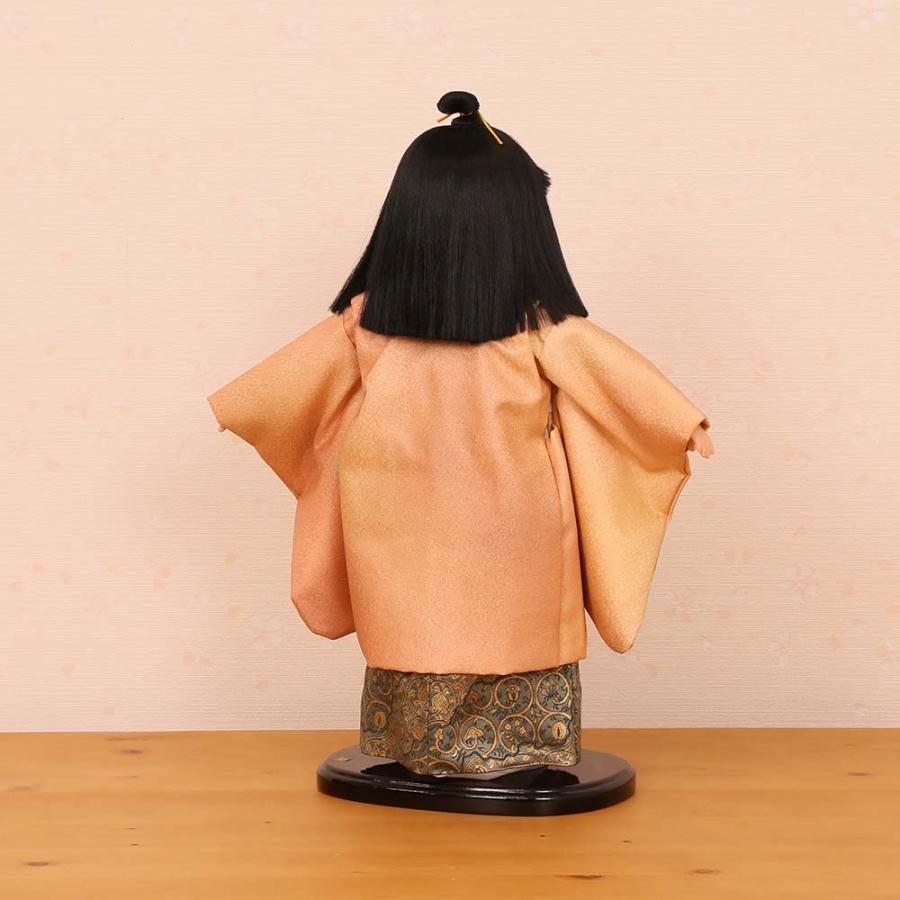 市松人形 齊藤公司作 13号 男の子 羽織友禅 刺繍 袴金襴織 b13f
