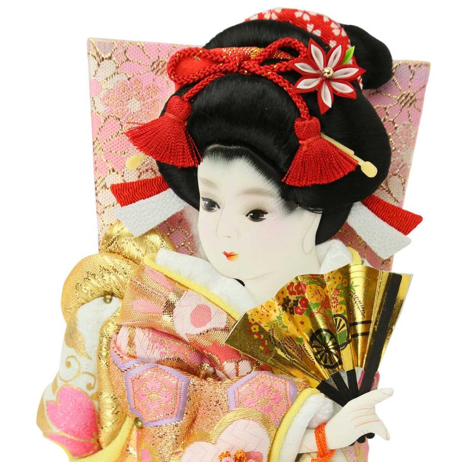 羽子板8号 お正月飾り 羽子板飾り8号 押し絵羽子板 新あかね振袖 金彩