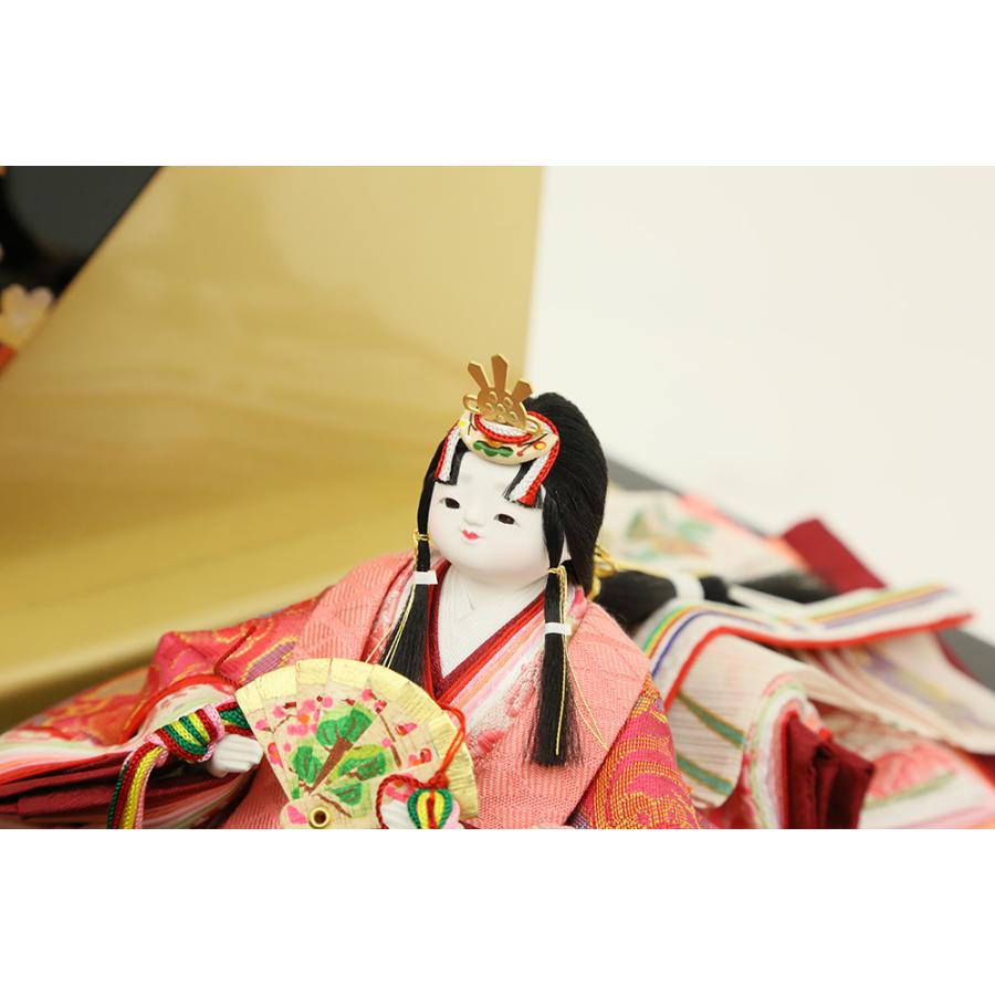 雛人形 ひな人形 コンパクト 平安絵巻雛 かわいい 小さい雛人形 おしゃれ雛 初節句 お祝い 桃の節句 お節句_14