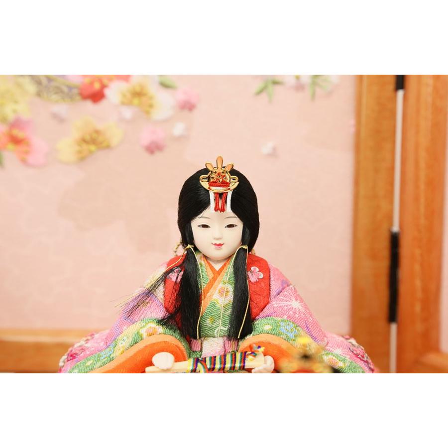 久月 雛人形 ひな人形 木目込み雛人形 ほのか 収納飾り 五人飾り 収納