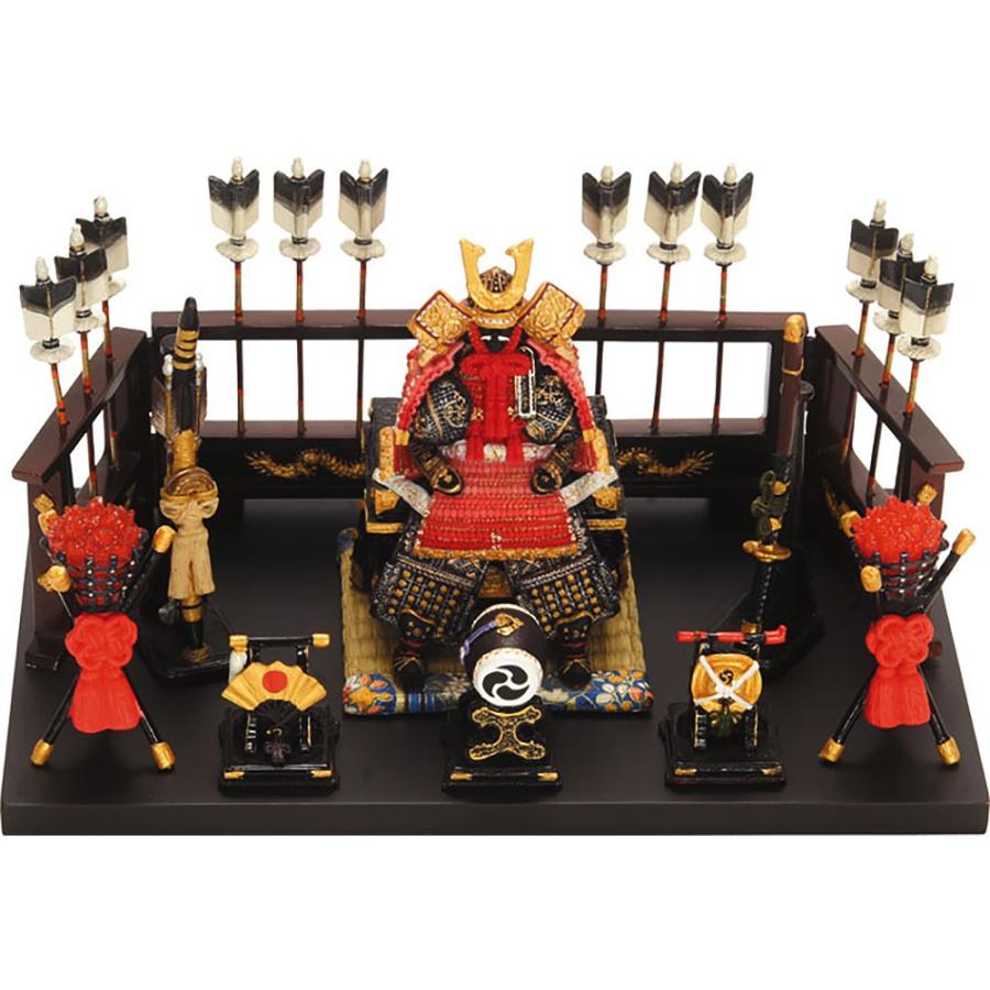 五月人形 鎧平飾り中赤 五月人形 鎧平飾り中赤五月人形 鎧飾り コンパクト 鎧 お祝い 端午の