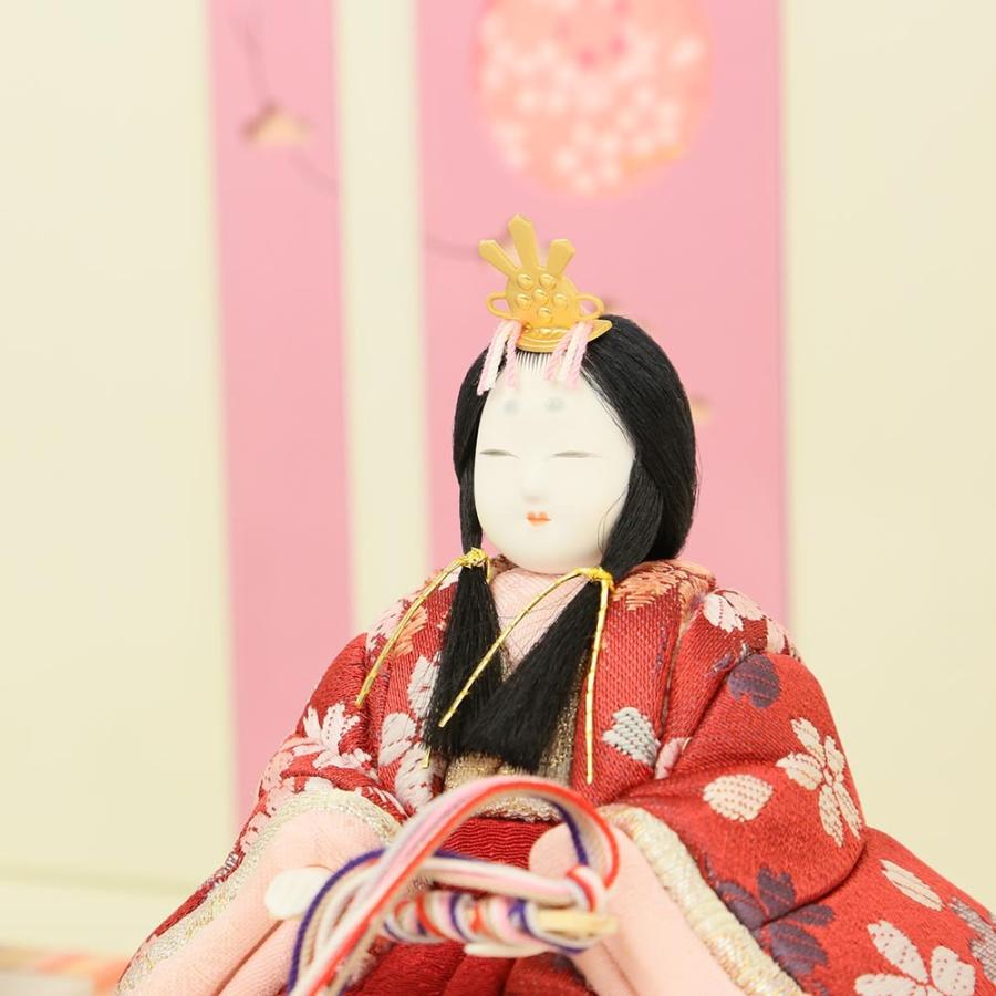 雛人形 ひな人形 木目込み雛人形 一秀作 コンパクト 親王飾り さくらさくらシリーズ_15