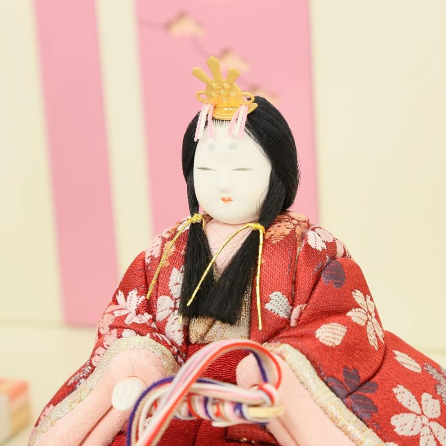 雛人形 ひな人形 木目込み雛人形 一秀作 コンパクト 親王飾り さくらさくらシリーズ_16