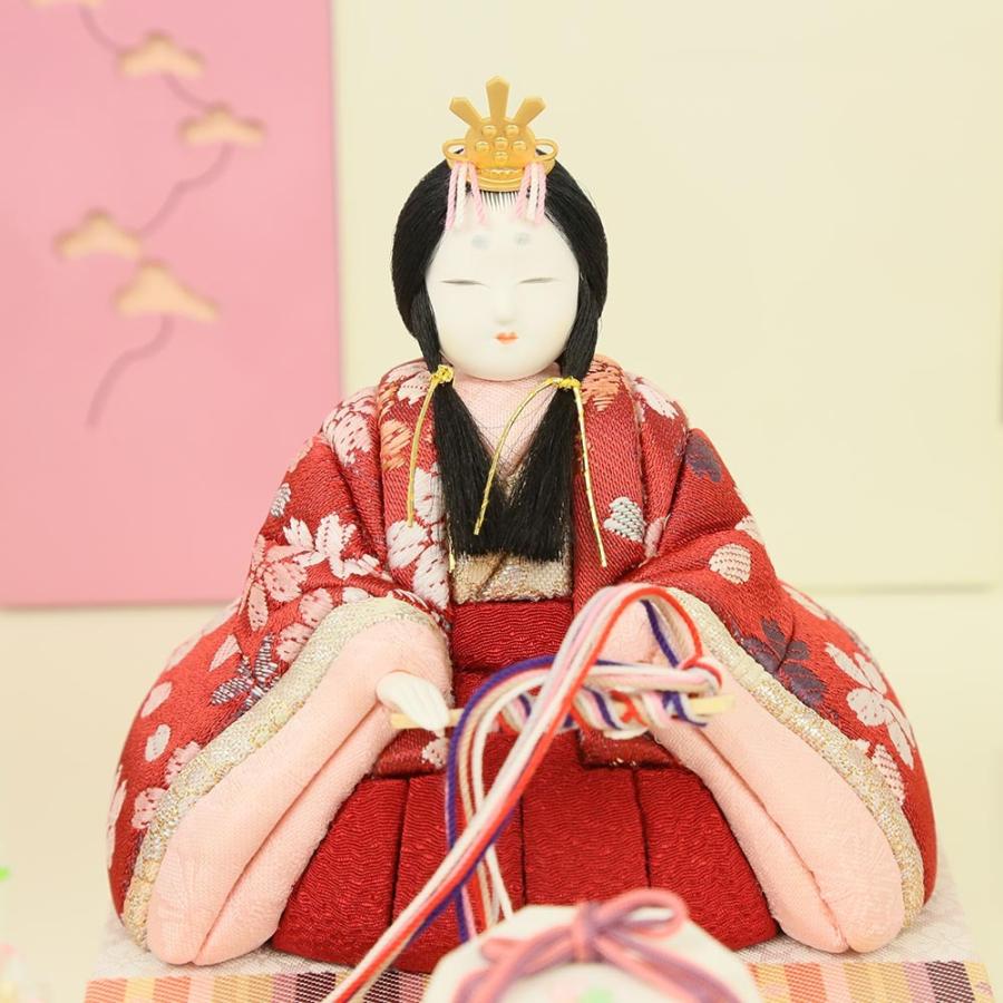 木目込み雛人形(昭和)さくら 雛人形 ひな人形 木目込み雛人形 一秀作 コンパクト 親王飾り
