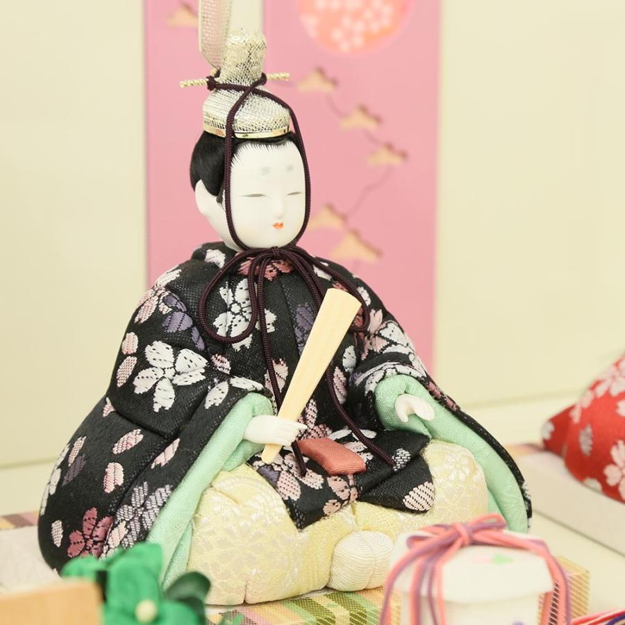 雛人形 ひな人形 木目込み雛人形 一秀作 コンパクト 親王飾り