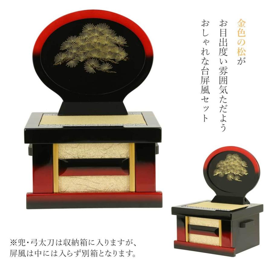 五月人形 兜 コンパクト 5号兜飾り 収納飾り 収納兜 収納タイプ 初節句