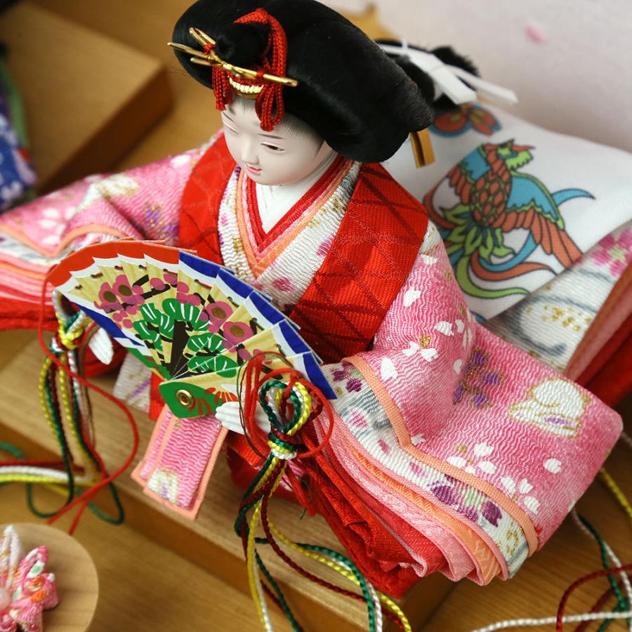 雛人形 収納飾り ひな人形 コンパクト 親王飾り 栞 初節句 お祝い