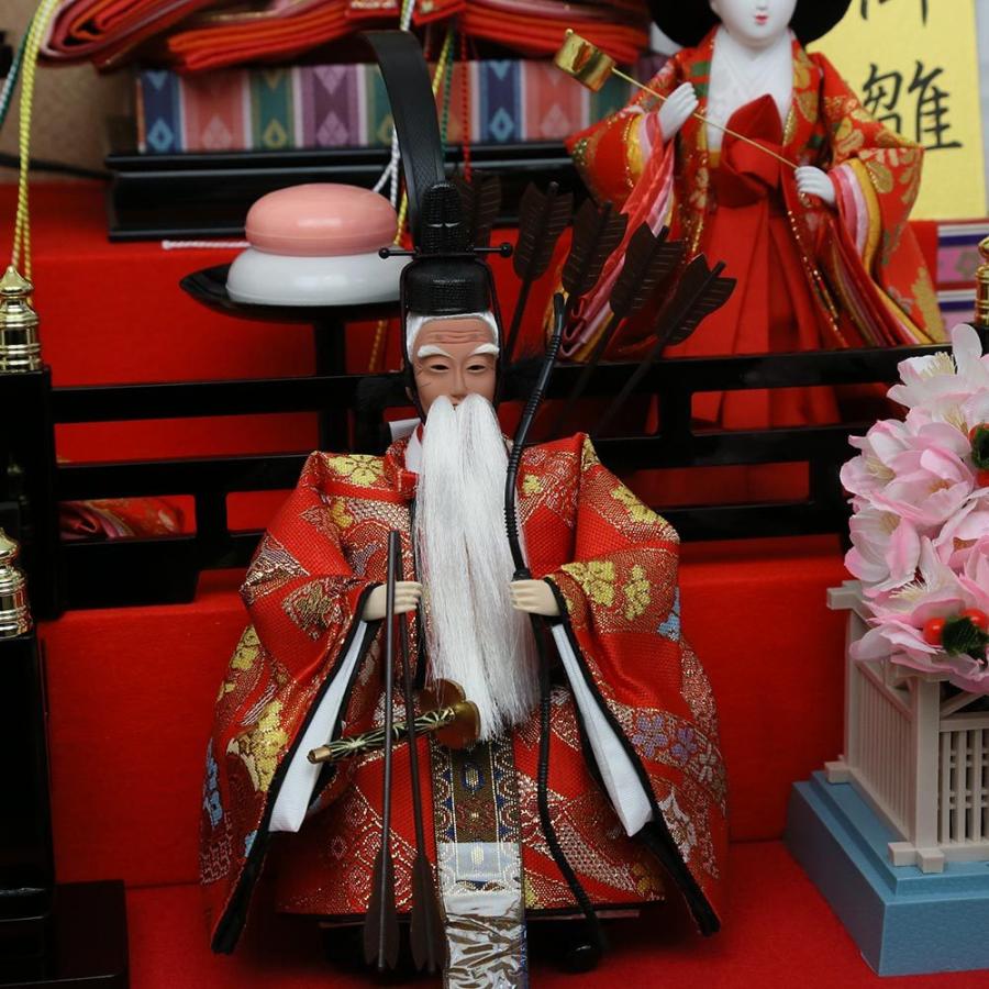 雛人形 ひな人形 ケース飾り 七人飾り 毬桜 ガラスケース入り 初節句