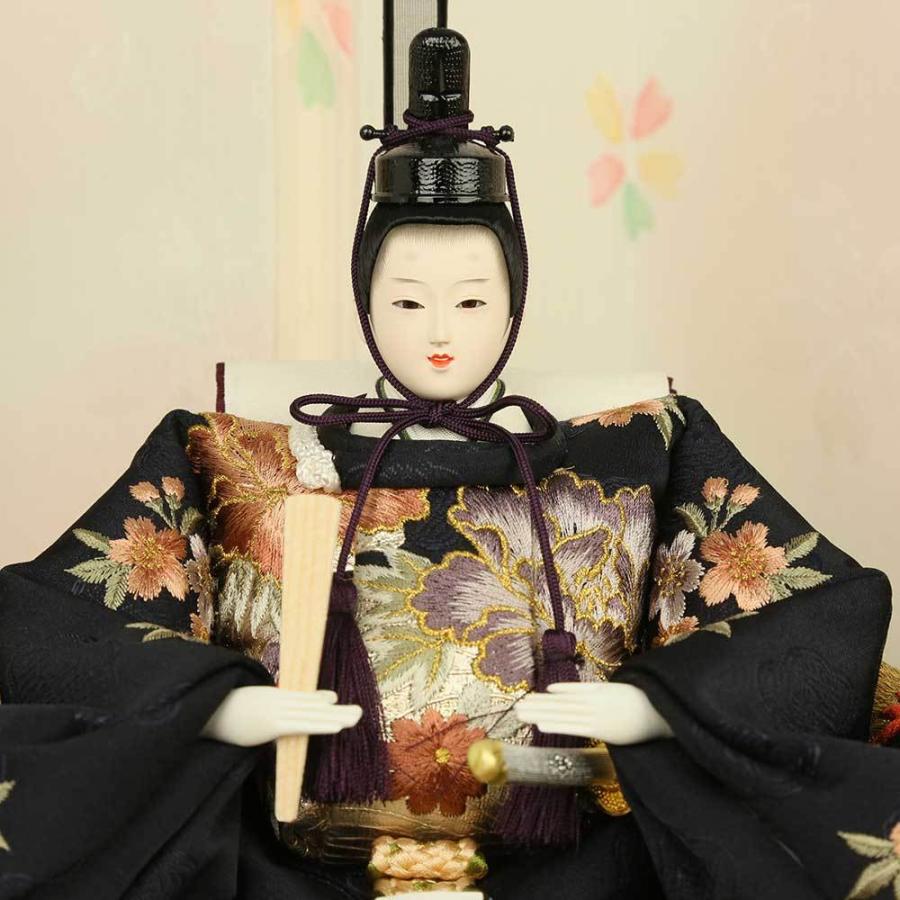 雛人形 ひな人形 三段飾り 五人飾り 三五親王芥子官女 刺繍雛 初節句