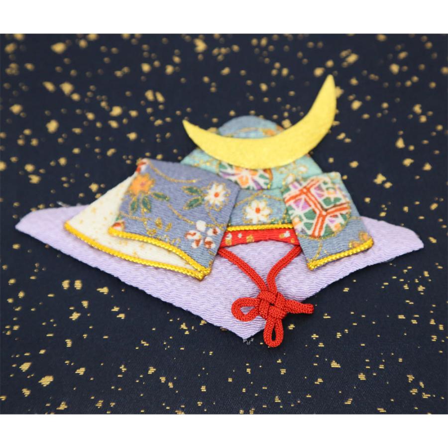 名前旗 刺繍 男の子 五月人形 金襴紺 兜 節句 スタンド 天祥 : 人形
