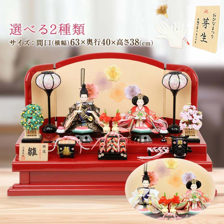 雛人形 ひな人形 親王飾り ぷり姫シリーズ 小芥子親王 二段飾り : 人形