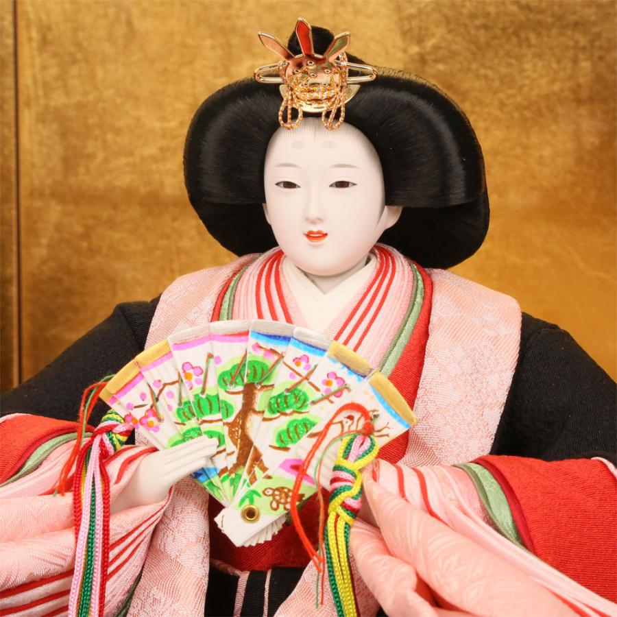 雛人形 ひな人形 新古今雛 大三五親王 親王飾り 正絹京友禅 唐草紋様金 