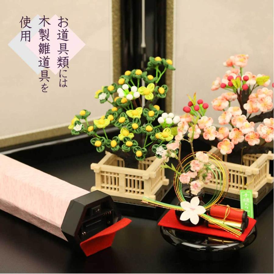 雛人形 ひな人形 親王飾り 新古今雛 大三五親王 高級正絹帯仕立て