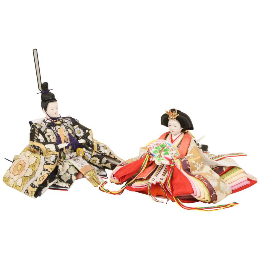 親王飾り 中 陶心雛 ひな人形/雛人形 桃の節句 ひな祭り 初節句 親王飾り 中 陶心雛 ひな人形/雛人形 桃の節句 ひな祭り 初節句