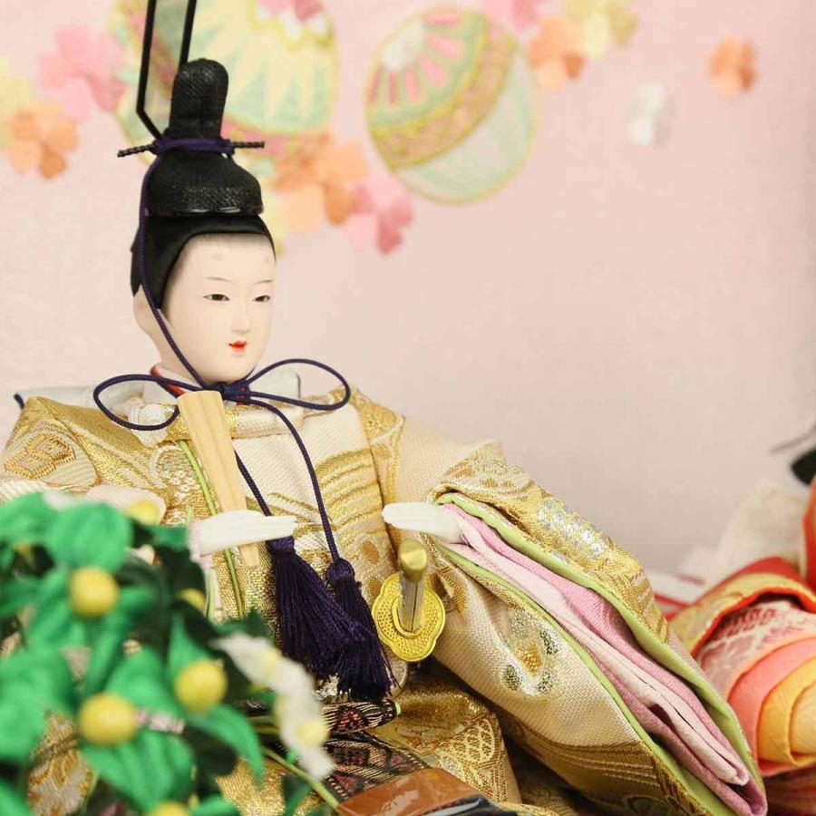 雛人形 収納飾り ひな人形 おしゃれ モダン インテリア 選べる宴桜 芥子親王 手鞠刺繍(パールブドウ) コンパクト 収納 雛 初節句 お祝い_18