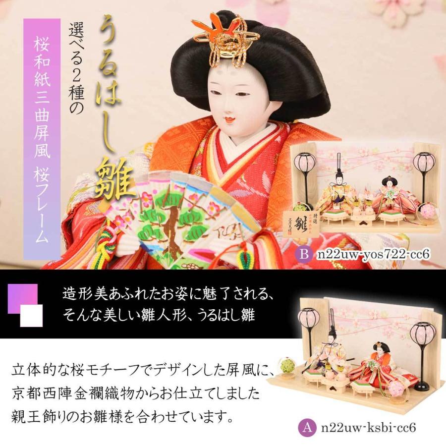 雛人形 ひな人形 コンパクト 親王飾り 小三五親王 うるはし雛シリーズ