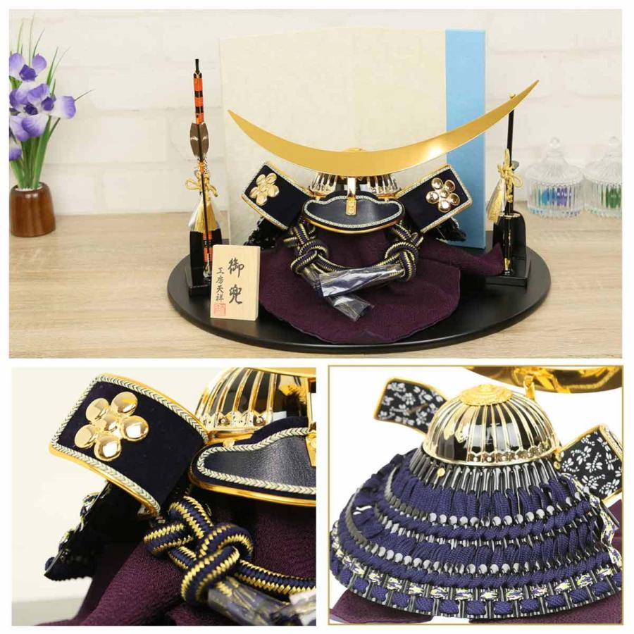 日本の伝統的な兜飾り 12体セット 兜飾り コンパクト おしゃれ 武将兜