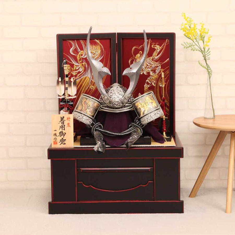 五月人形　25号　兜飾り 五月人形 兜飾り 着用兜 25号兜 収納飾り 着用タイプ 収納兜 兜 収納