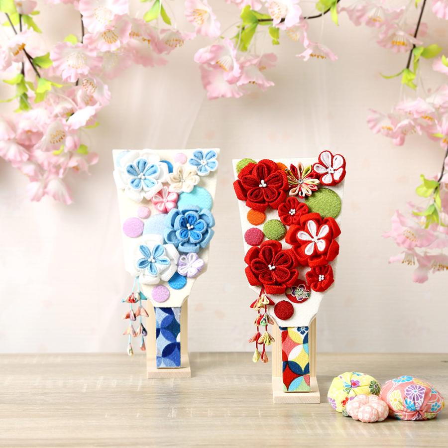 羽子板飾り 羽子板 京都 夢み屋 かわいい コンパクト 6.5号 紅華